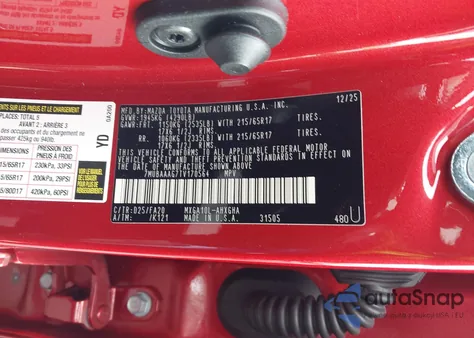 2026 Toyota Corolla Cross Le из США, поврежденный, VIN 7MUBAAAG7TV170564